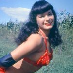 Bettie in red