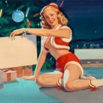 Christmas Pin-Up by Bill Medcalf