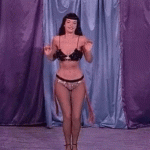 Bettie Page with just a little wiggle
