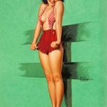 Pin-Up in Red by Earl Moran