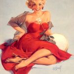 Pinup in red