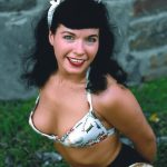 Bettie Page is happy showing off