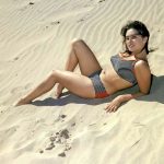 June Palmer on the beach